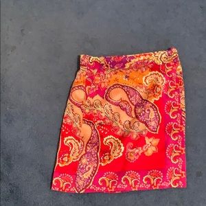 Silk Etcetera wrap skirt